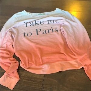 Wildfox M take me to Paris sweater